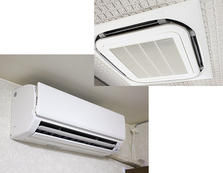 冷暖房の空調設備工事イメージ